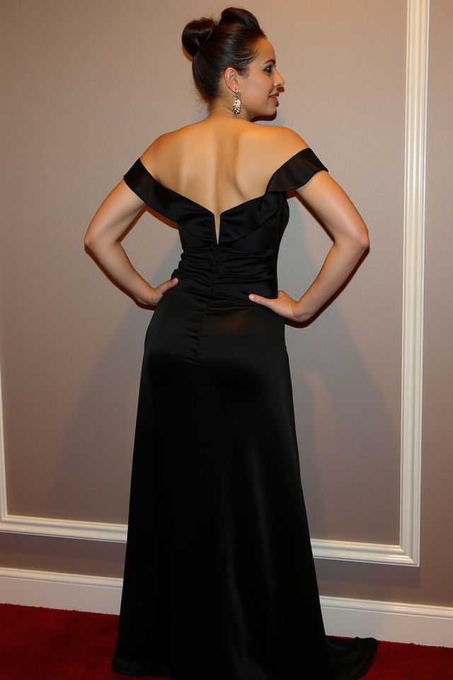 floor length elegant dinner gown