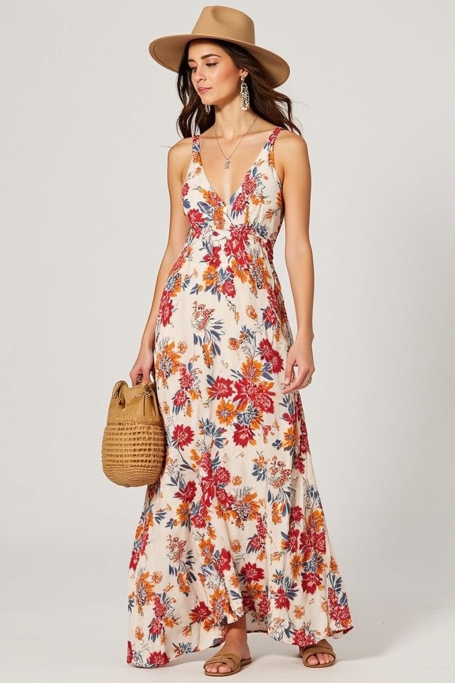 flowy maxi effortless style