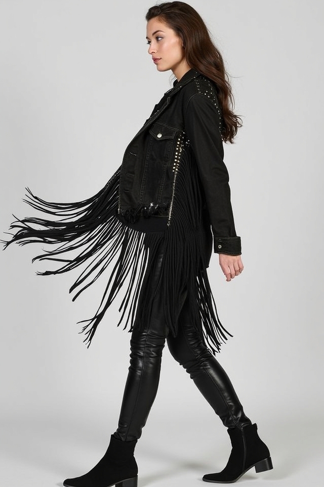 fringe jacket boots swagger