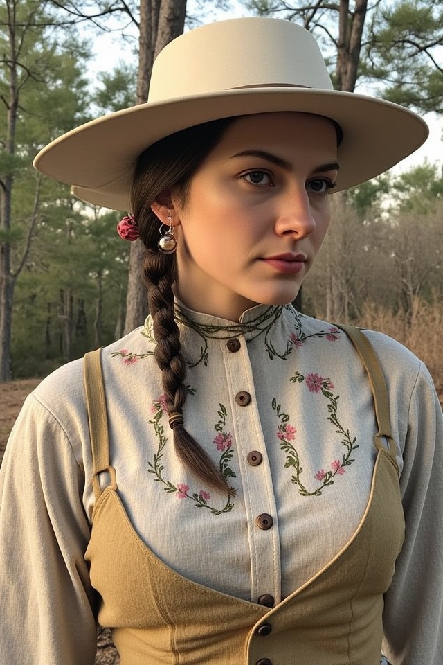 frontier prairie dresses bonnets