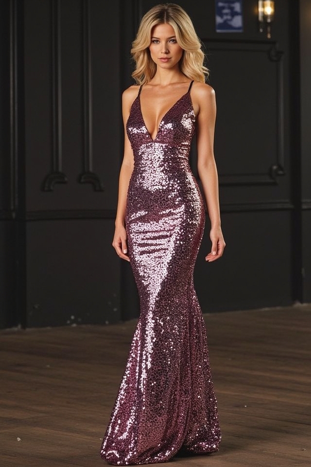 glamorous sequin nighttime shine