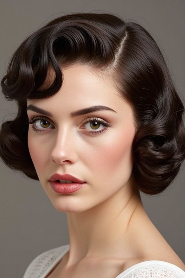 glamorous vintage finger waves