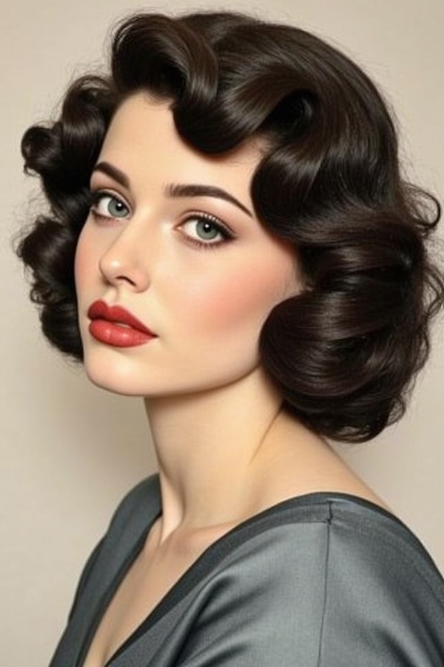 great depression pin curls