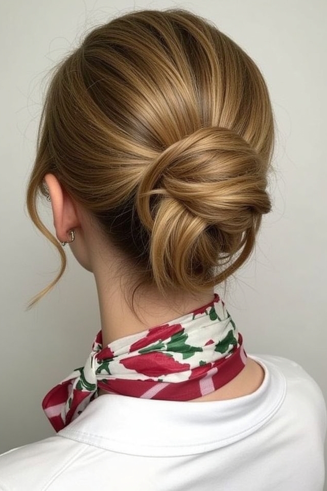 high ponytail retro twist