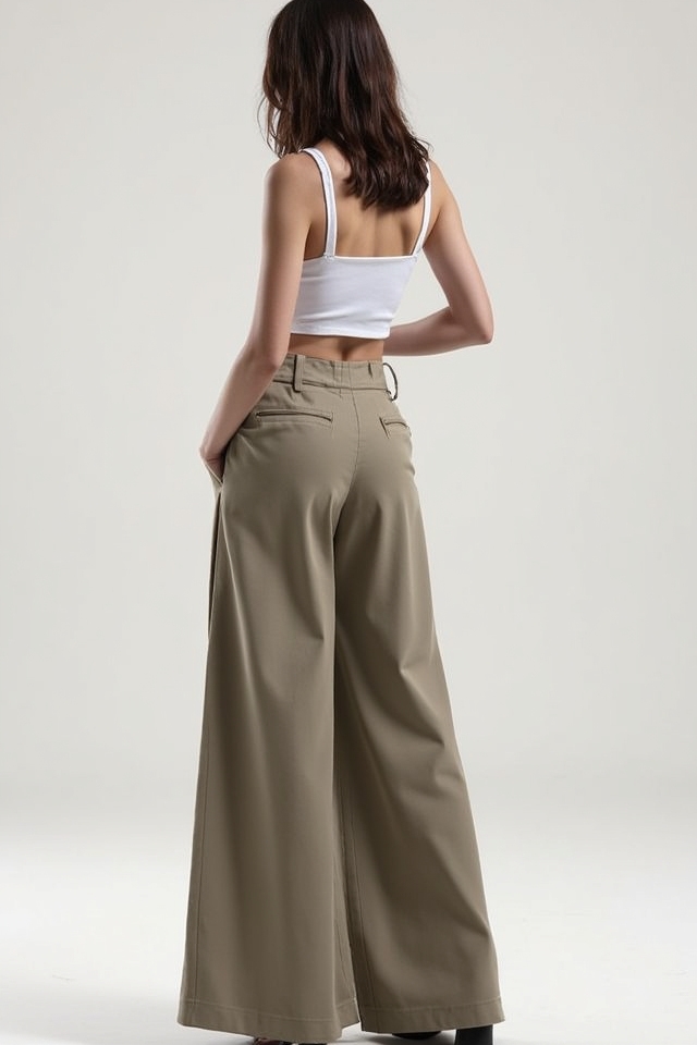 high waisted palazzo dubai ensemble