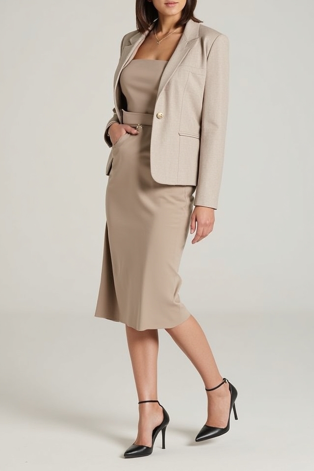 ideal neutral court outfit