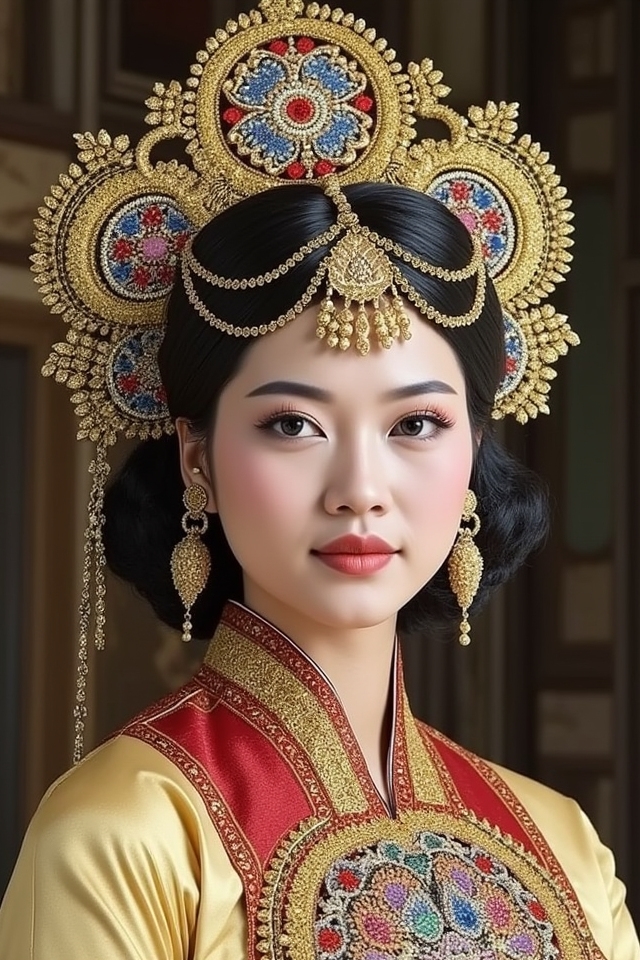 intricate thai cultural ensemble