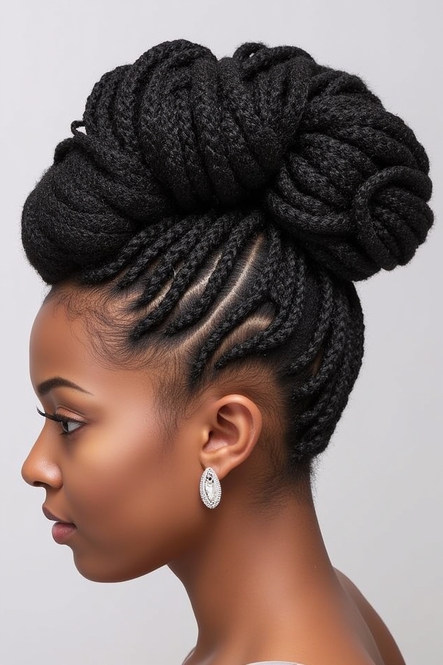 intricate updos for black women