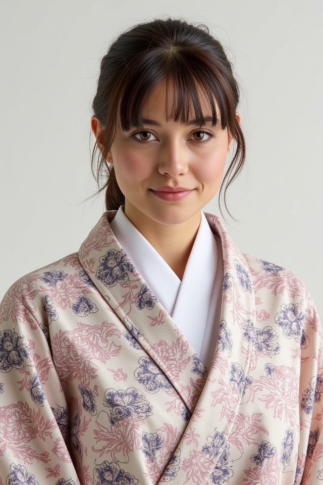 layer with stylish kimonos