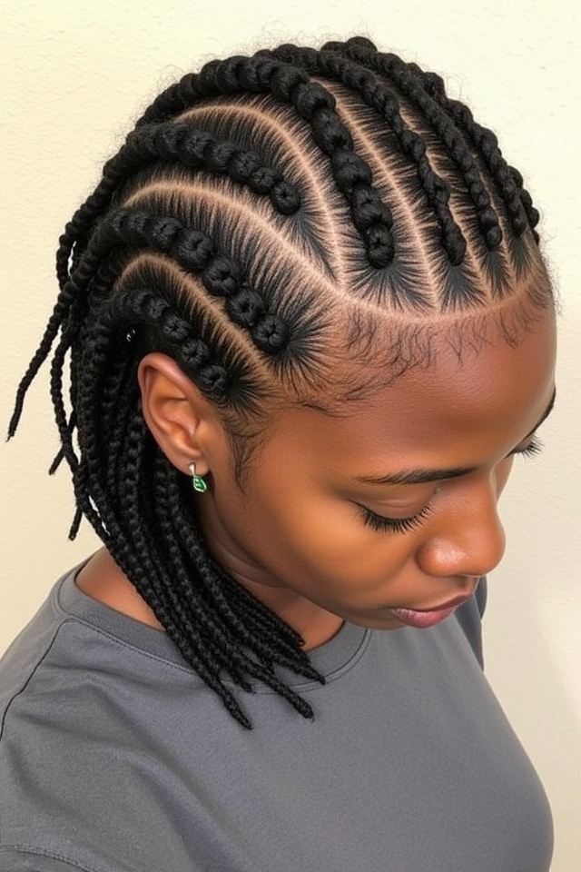 layered double zigzag patterns