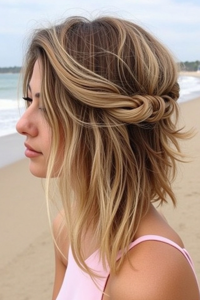 loose tousled sun kissed waves