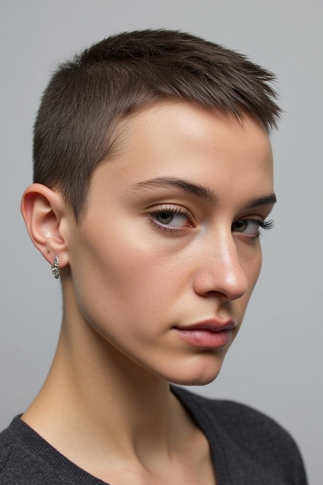 minimalist low maintenance wolf cut