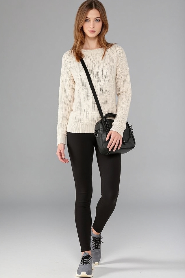 oversized sweater leggings outfit