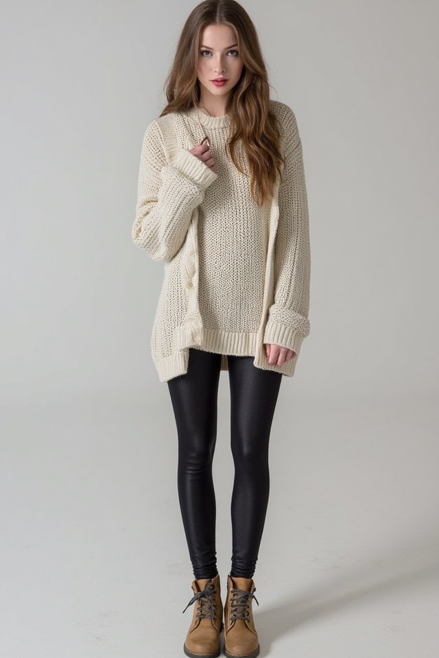 oversized sweaters with leggings