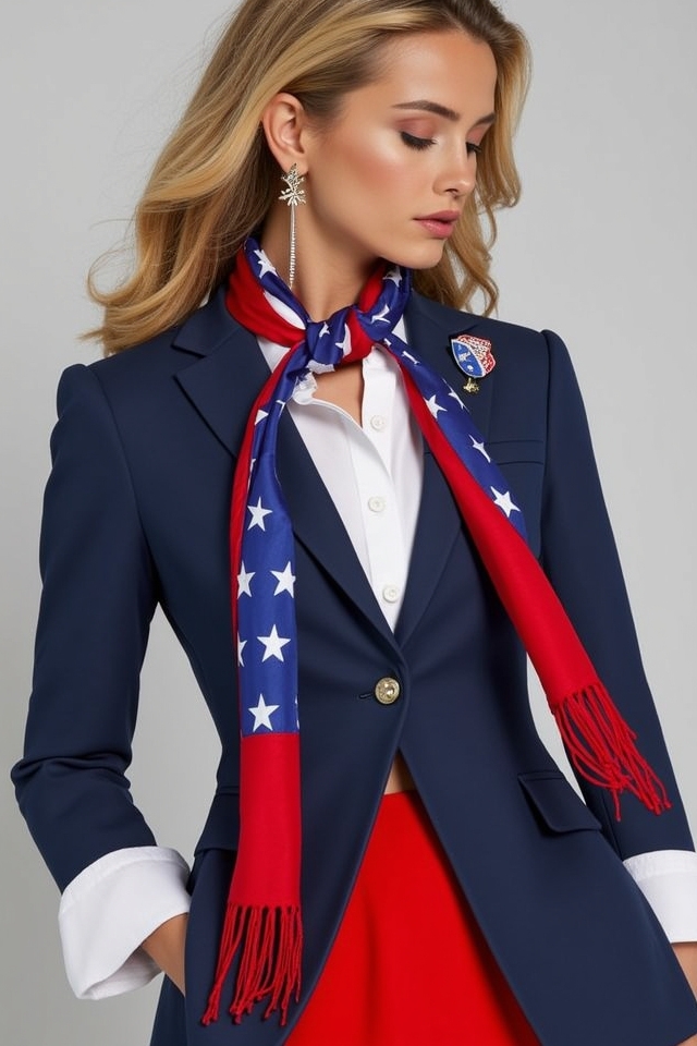 patriotic red white blue