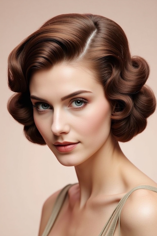 quintessential retro finger waves