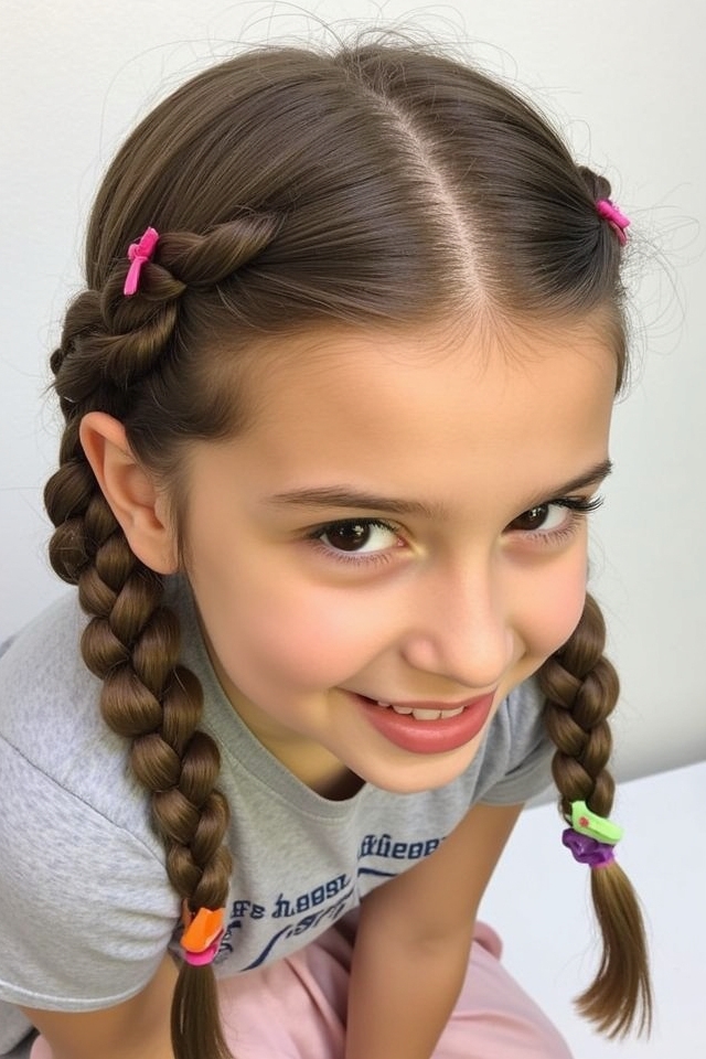 raised 3d dutch braids