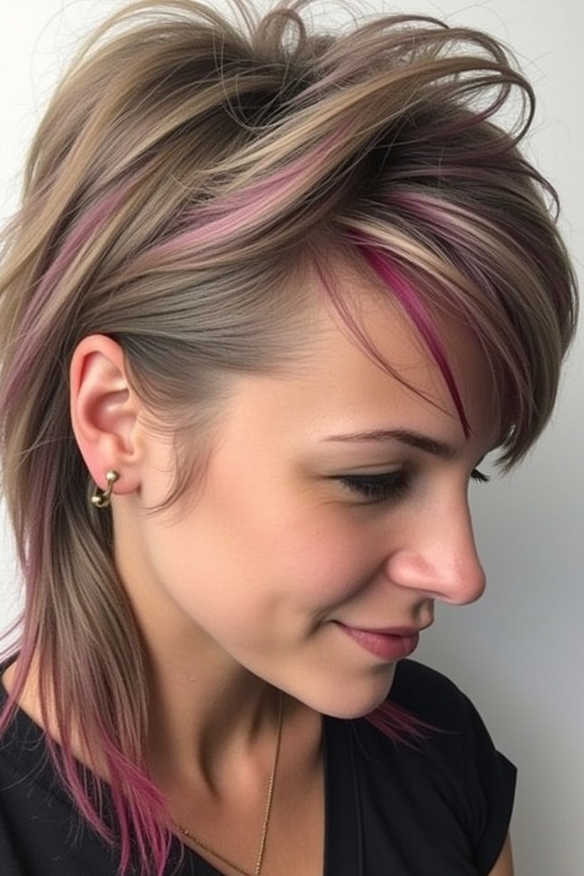 rebellious retro mullet hairstyle