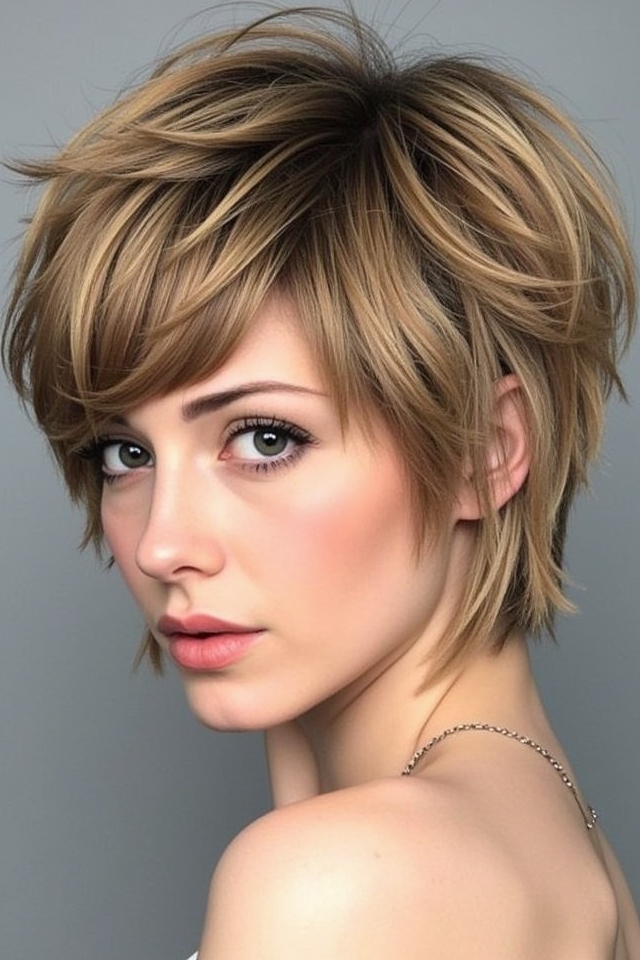 retro inspired wolf cut