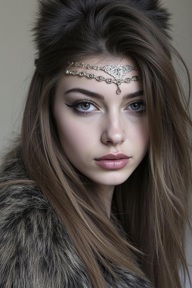 shaggy voluminous wolf hairstyle