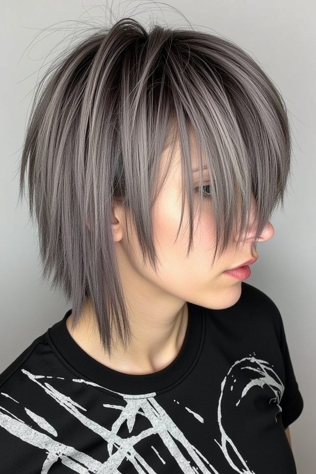 short choppy long flowing