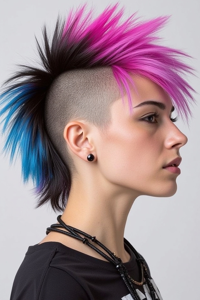 short spiky jagged back