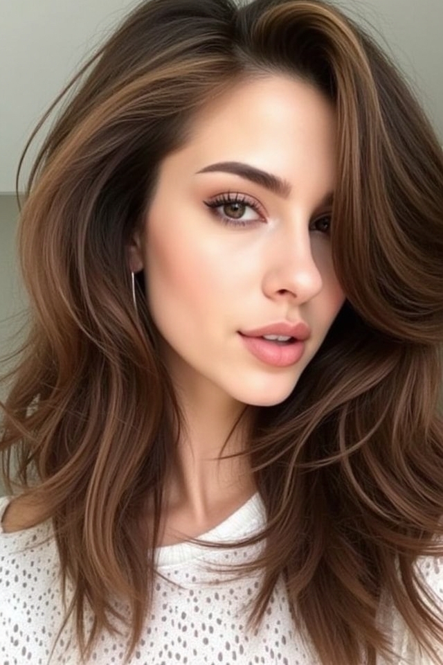 side swept waves hairstyle