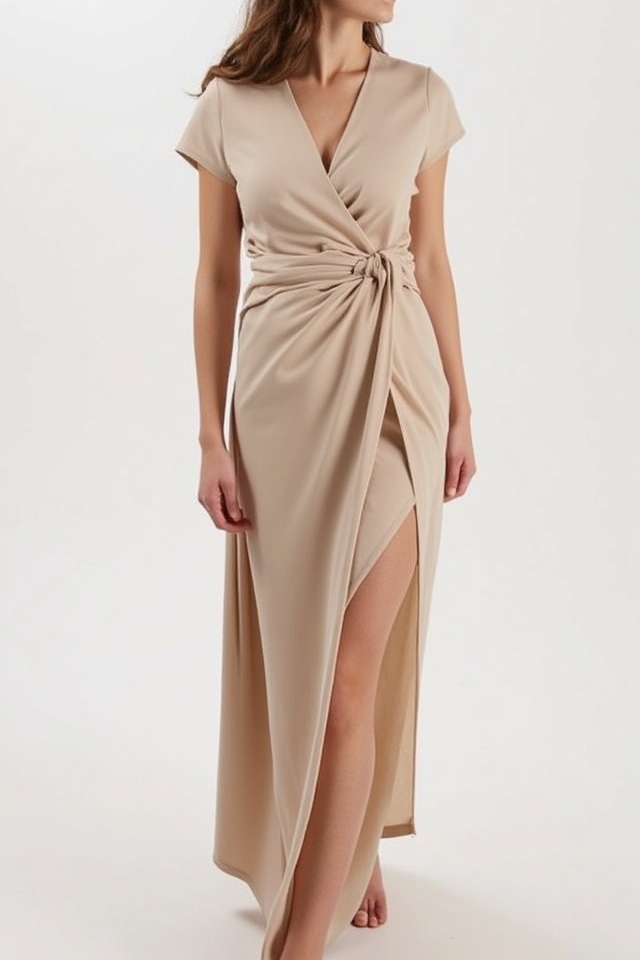 simple elegant wrap dresses