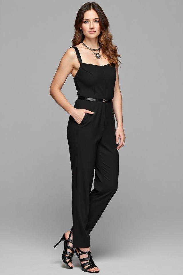 sleek jumpsuit statement ensemble