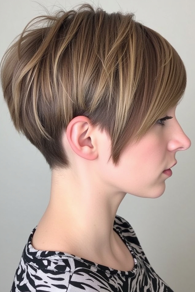 sleek polished wolf cut