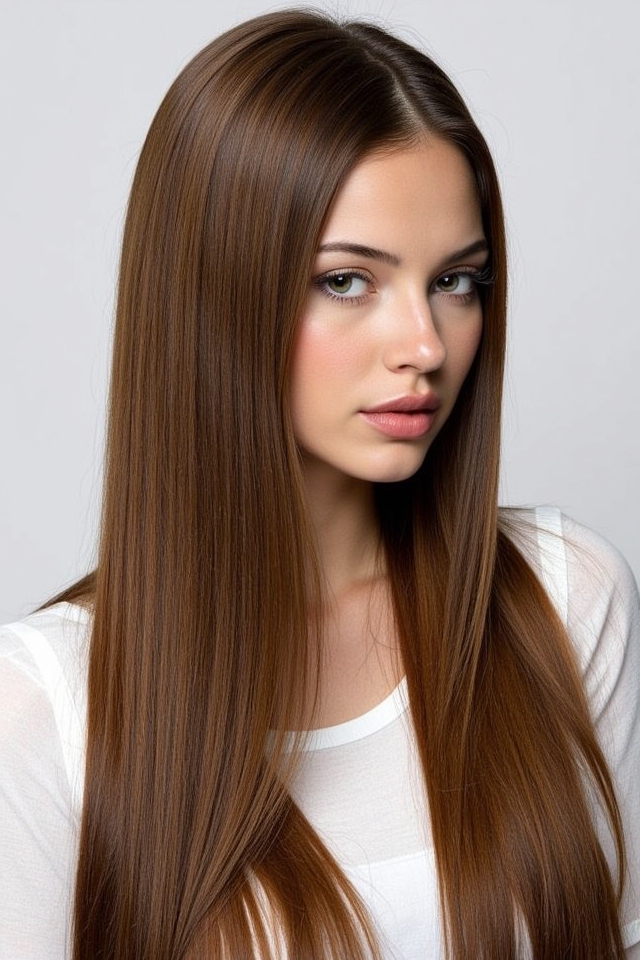 sleek straight polished elegance