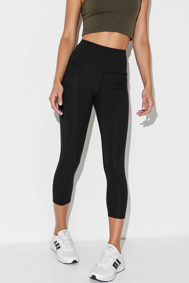 sporty leggings sneaker outfit