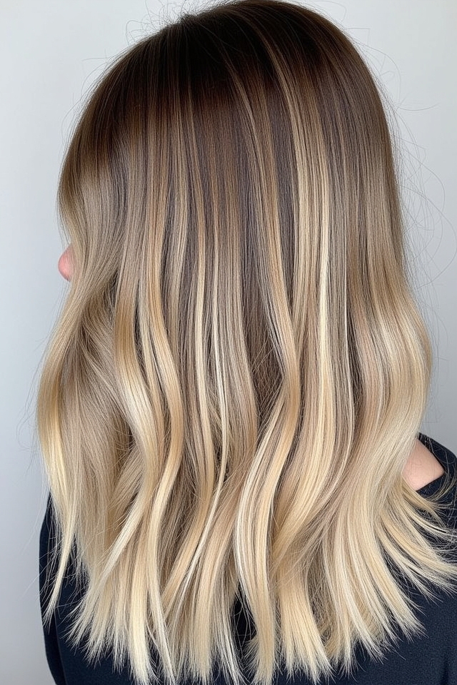 subtle sun kissed balayage waves