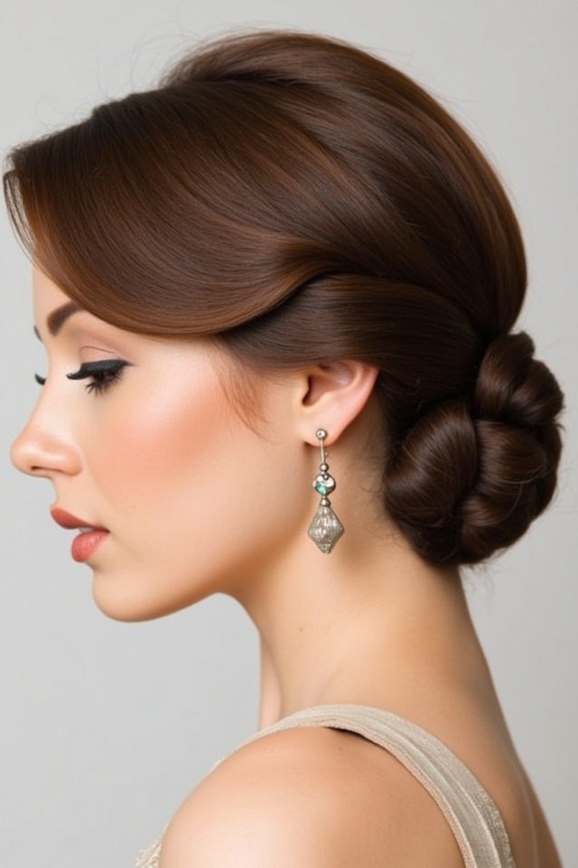 timeless elegant vintage updo