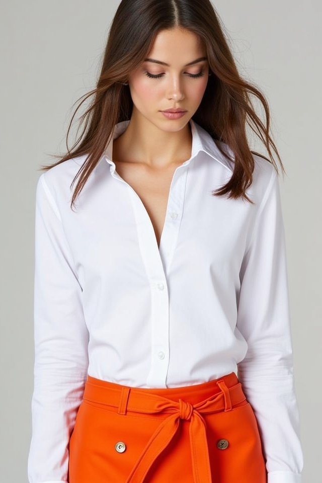 timeless white statement pairing
