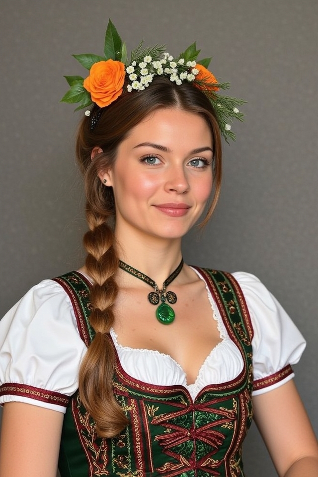 traditional bavarian festive attire