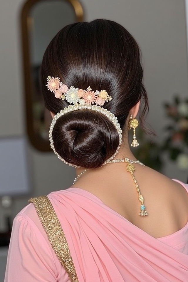 traditional jhoomar adorned updo