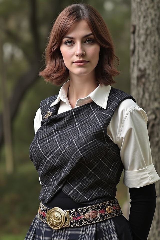 traditional scottish tartan kilt