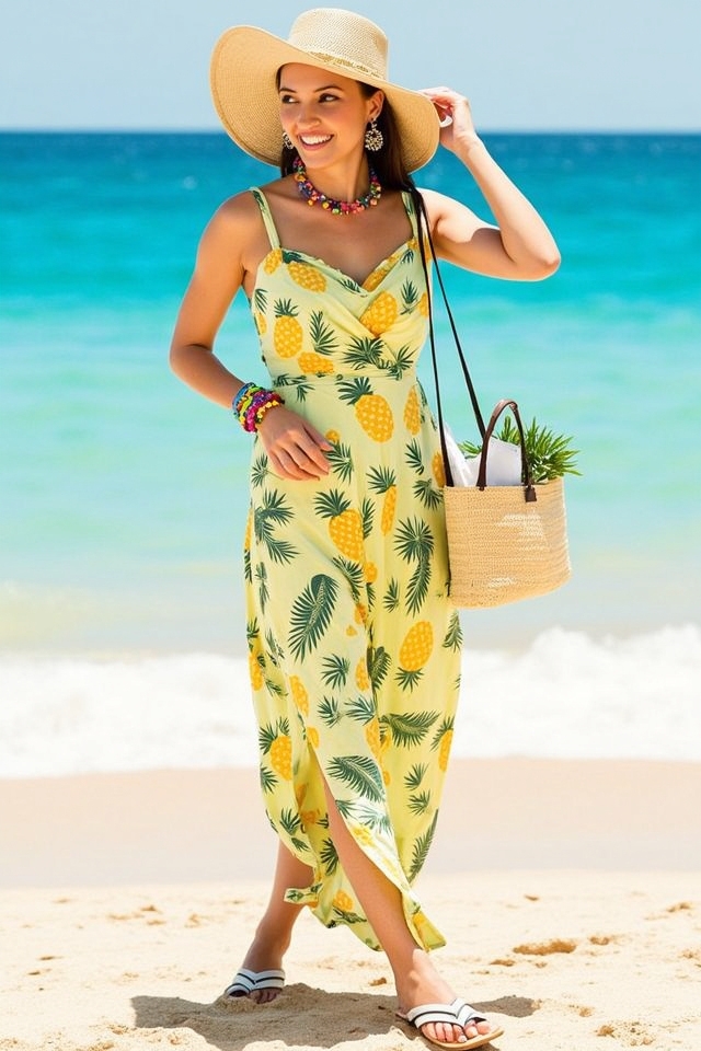 tropical pina colada outfit
