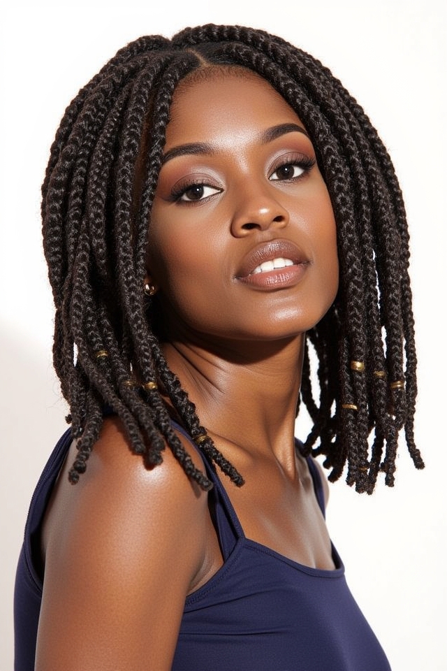 versatile bold cornrow hairstyle