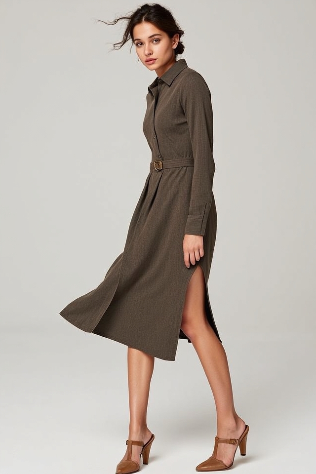 versatile breathable long sleeve dress