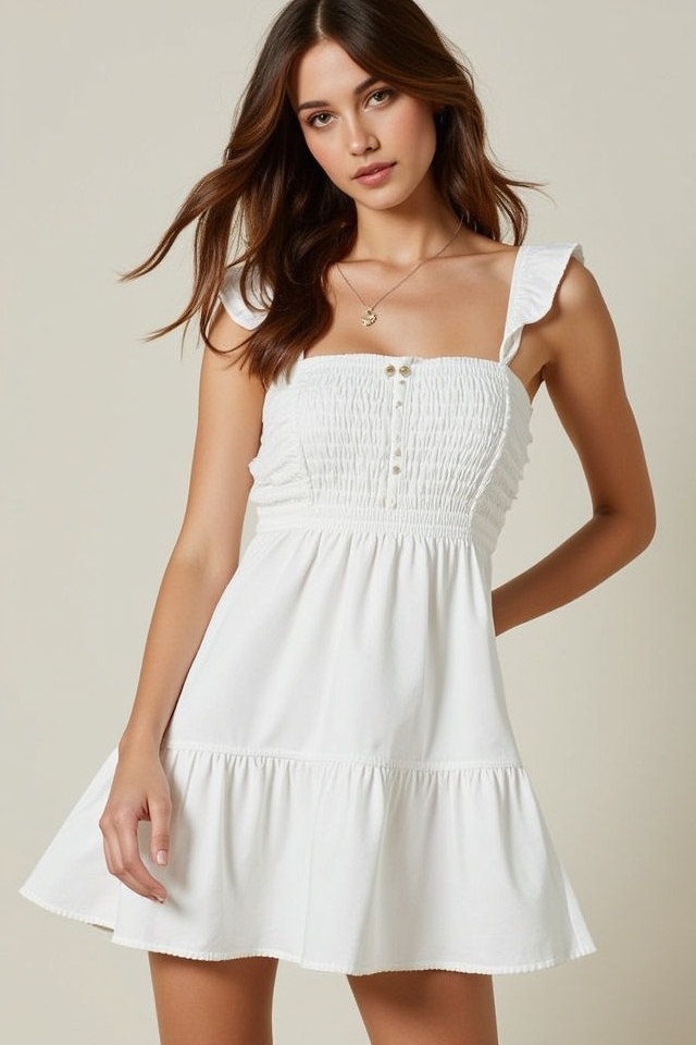versatile cute ruffled sundress