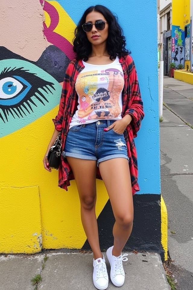 vibrant edgy street art