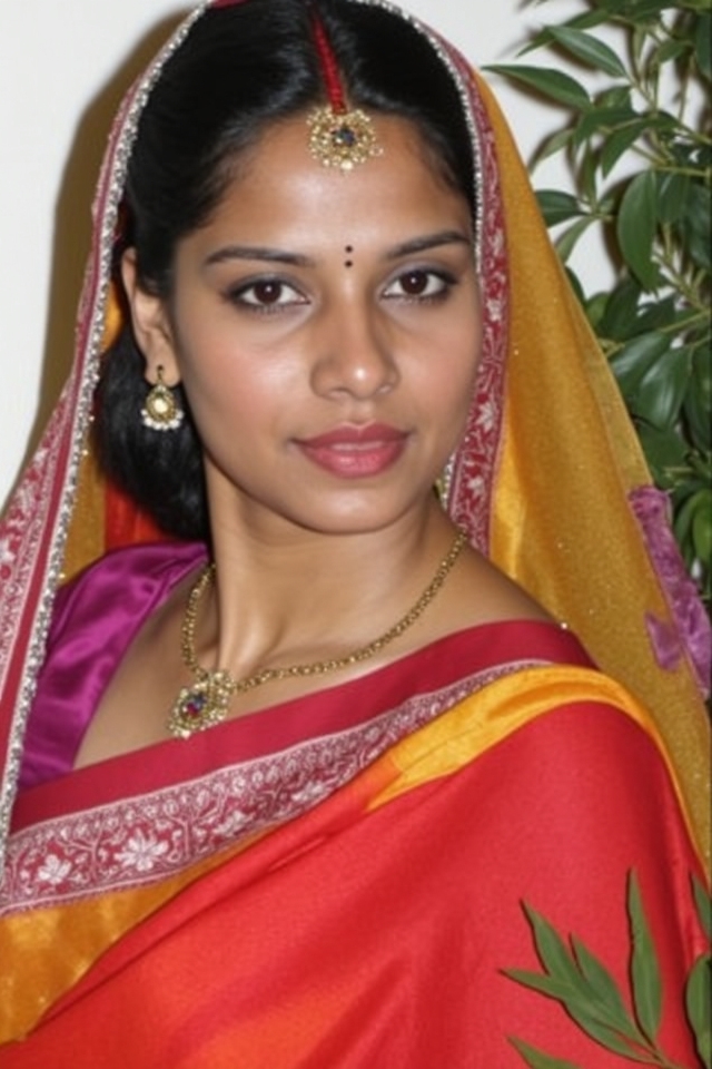vibrant traditional indian saree