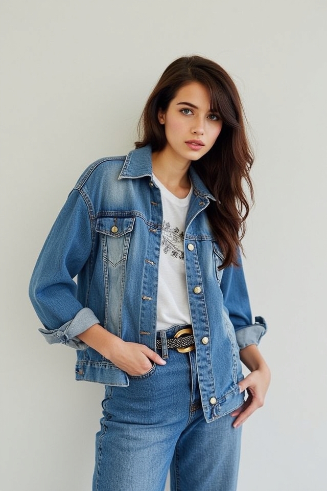 vintage denim on denim