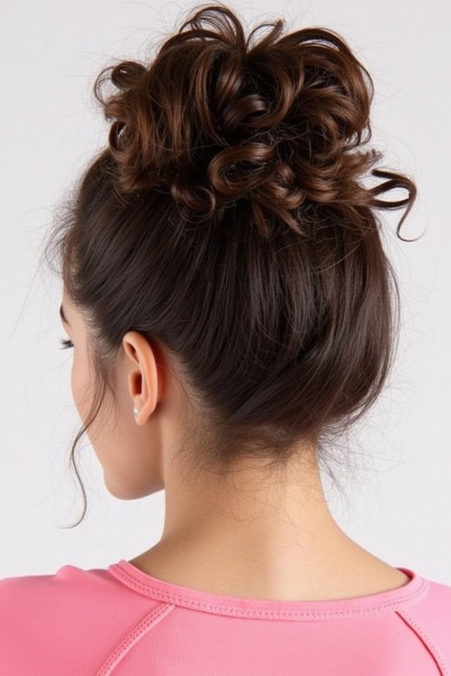 voluminous curly high pony