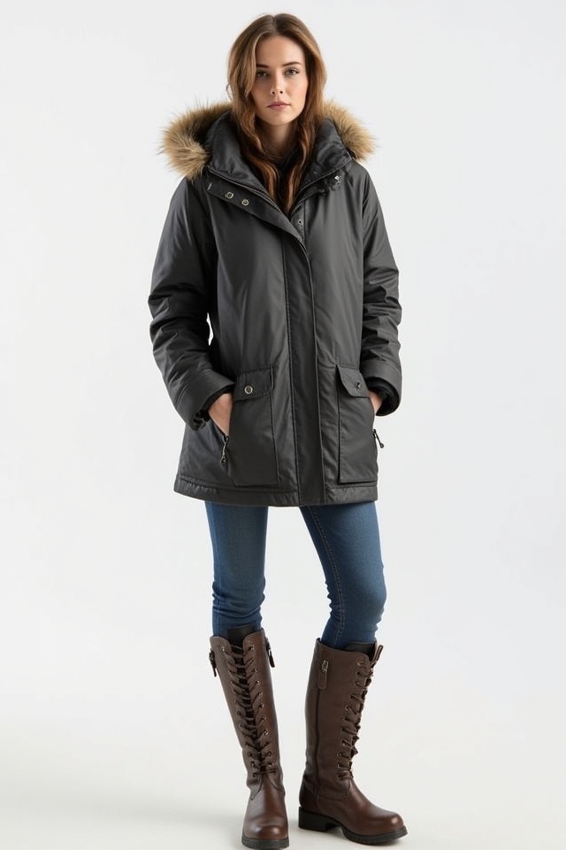 waterproof jacket with boots