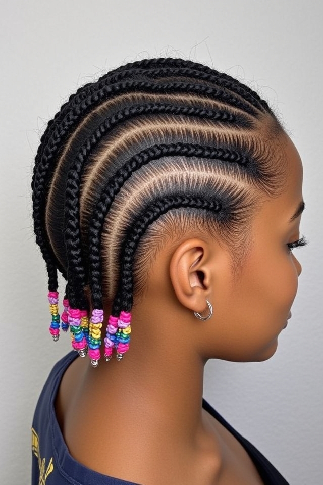 zig zag beaded ends