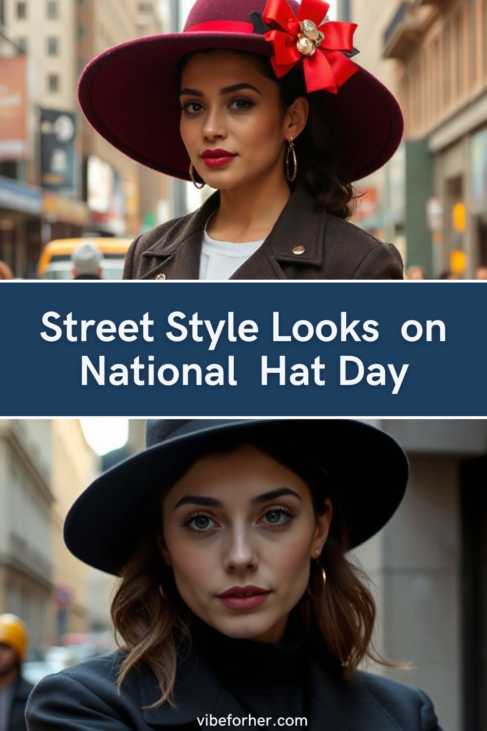 Street Style Looks on National Hat Day