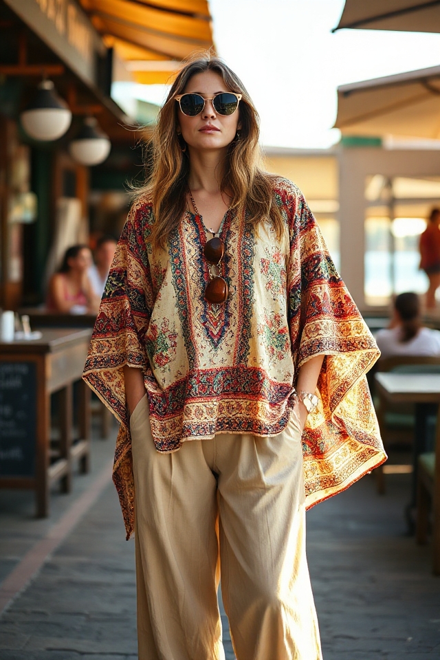 bohemian stylish tunic ensemble